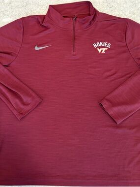 Nike Maroon Dri-FIT Pullover Quarter-Zip